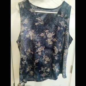 Shimmering Sleeveless Blouse